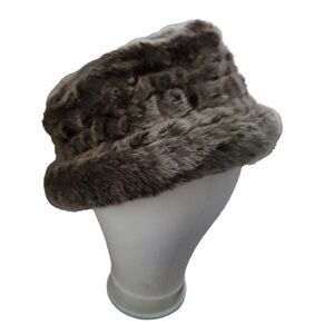 Parkhurst Faux Fur Bucket Hat - Gray